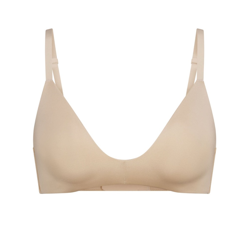 SKIMS Tan Seamless Bralette with Adjustable Straps